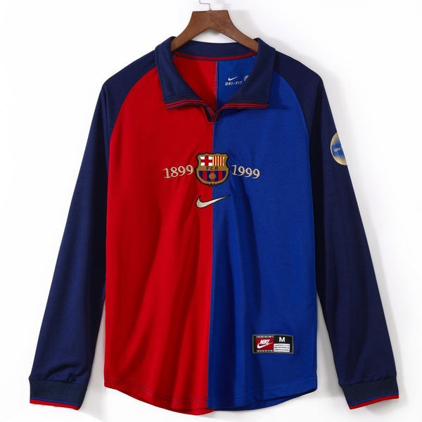 1999-2000 Maillot Barcelone Domicile Rétro Manches…