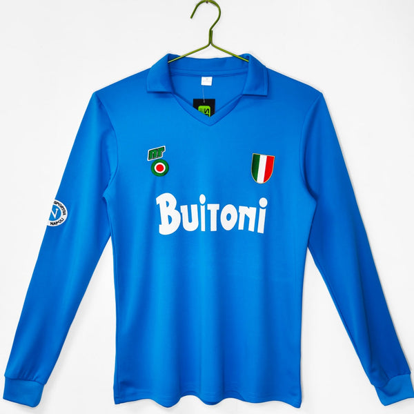1987-1988 Maillot Retro Naples Domicile Manches…