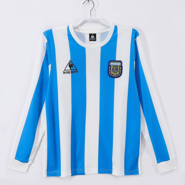 1986 Maillot Argentine Domicile Rétro Manches…