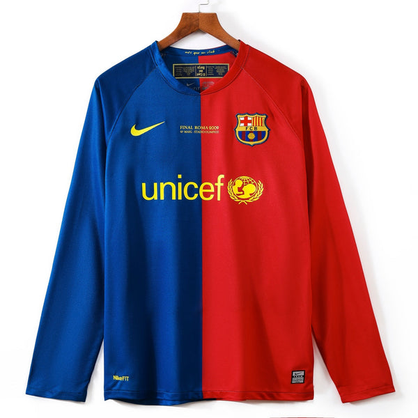 2008-2009 Maillot Barcelone Domicile Rétro Manches…