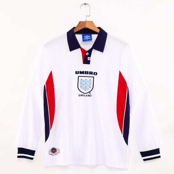1998 Maillot Angleterre Domicile Retro Manches…
