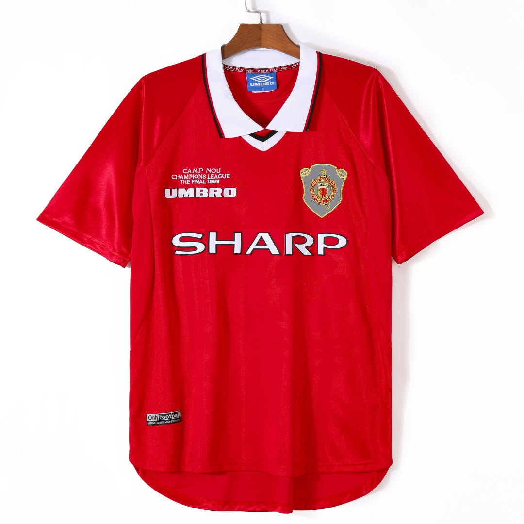 1999-2000 Maillot Manchester Domicile Retro — vue 1