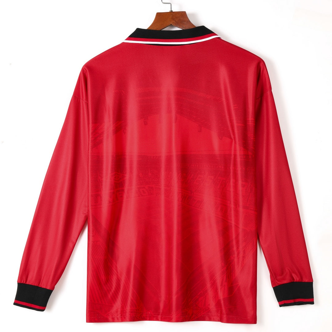 1994-1996 Manchester United Domicile maillot Retro Manches Longues — vue 2
