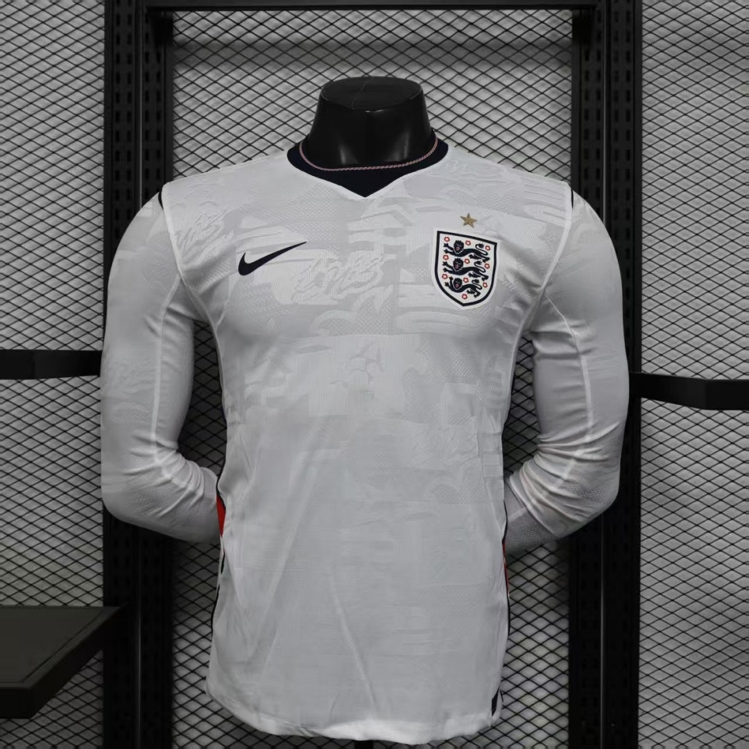 Maillot 25/26 England Domicile player Manches Longues — vue 1