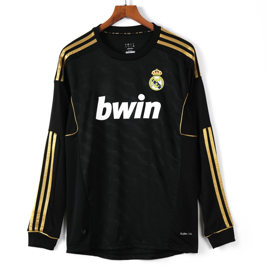 2011-2012 Maillot Retro Real Madrid Extérieur Manches Longues — vue 1