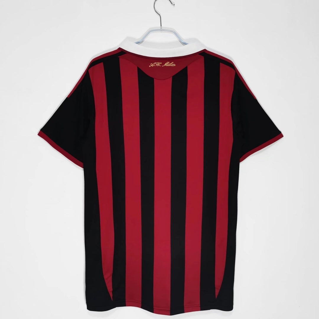 2009- 2010 Maillot AC Milan Domicile Rétro — vue 2