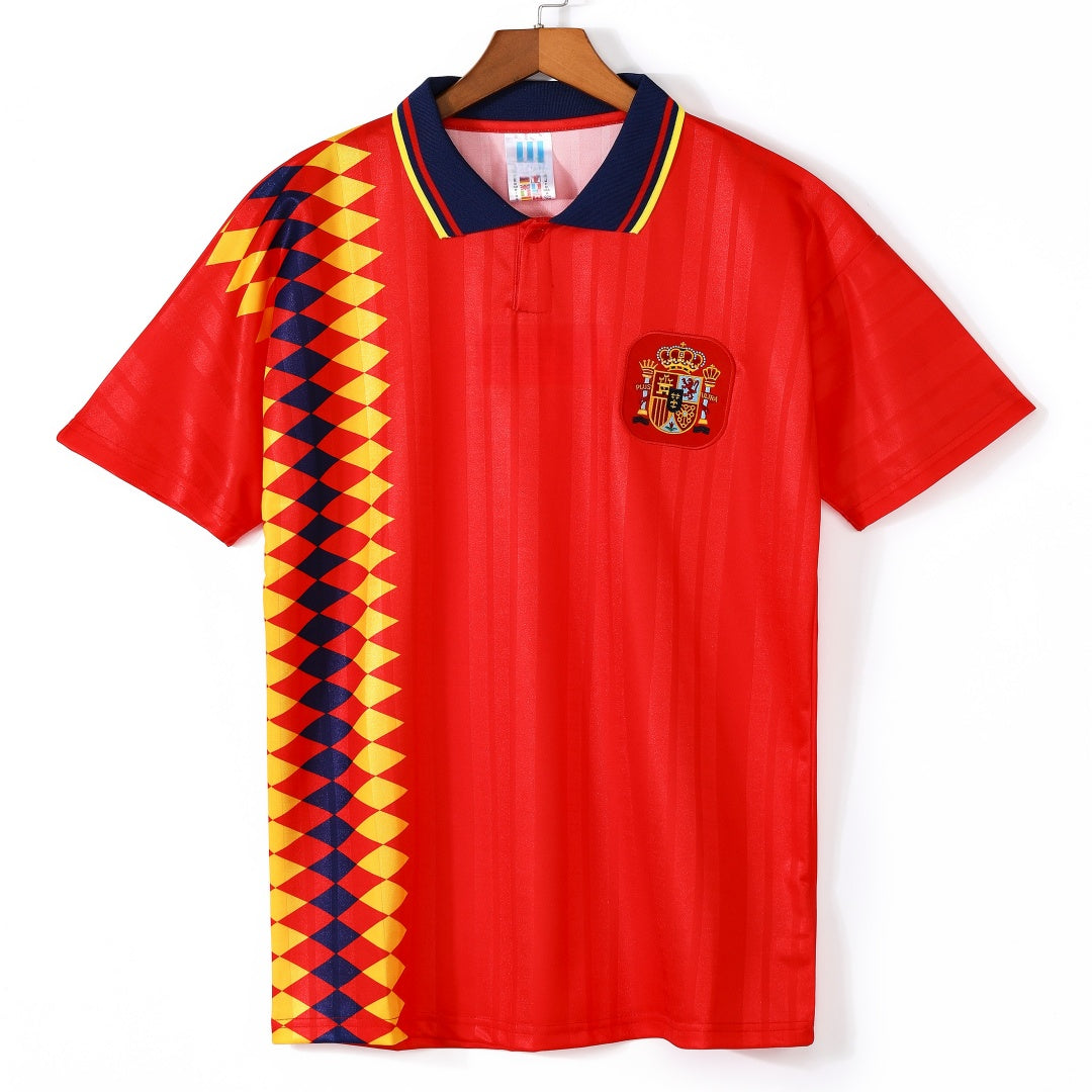 1994-1995 Maillot Espagne Domicile Retro — vue 1