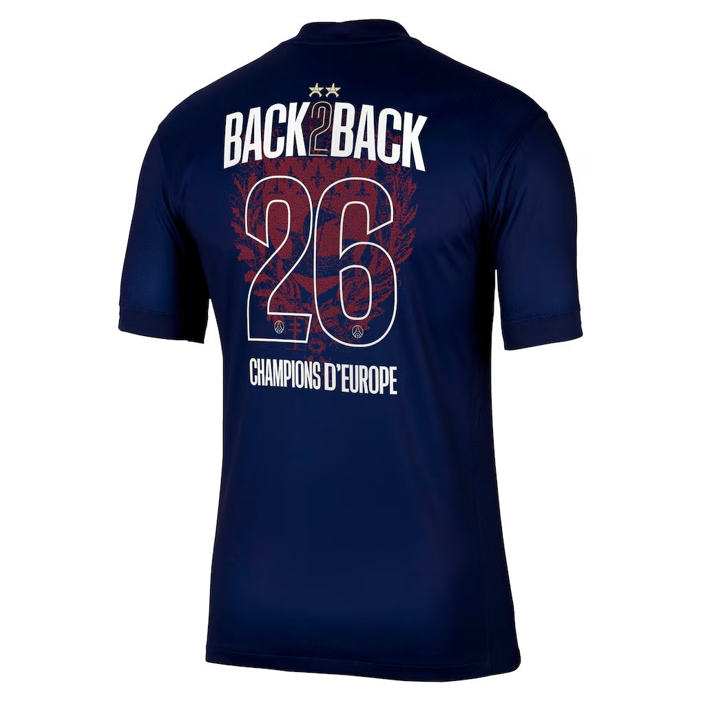 Maillot 25/26 PSG Domicile Champions -fan Version (⭐⭐) back2back -26 — vue 1