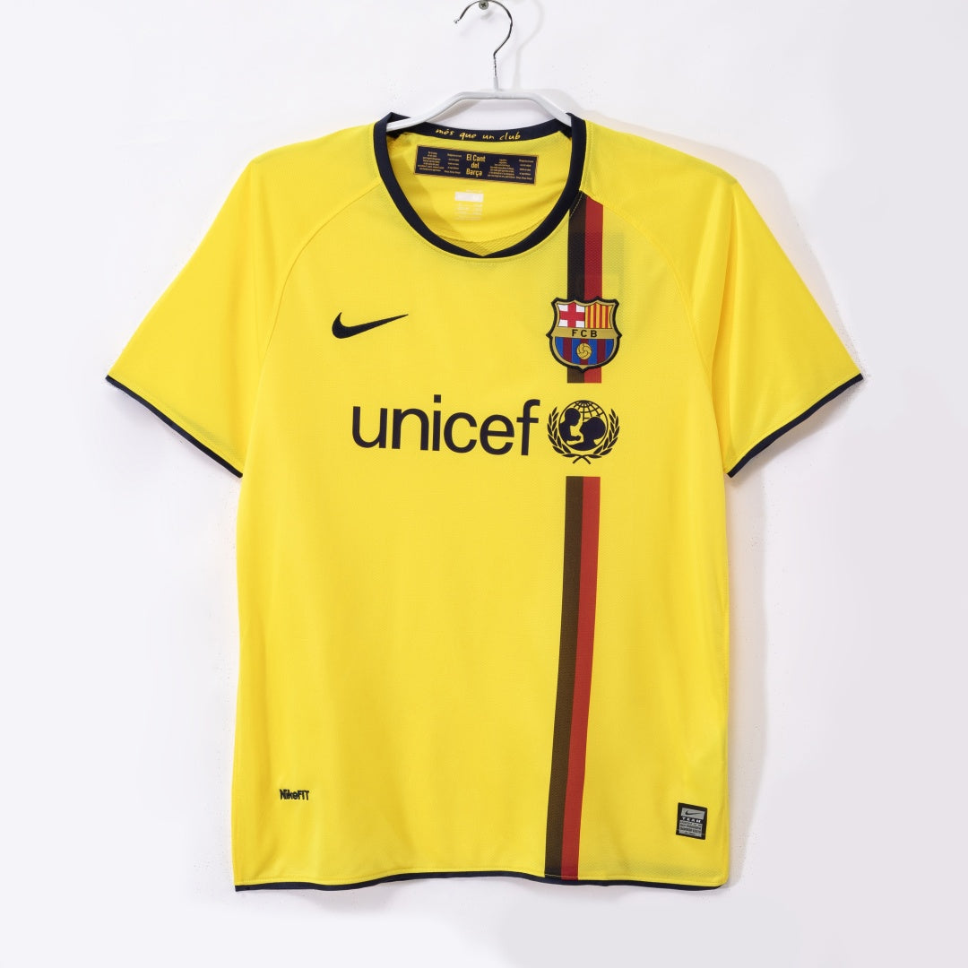 2008-2009 Maillot Barcelone Extérieur Rétro — vue 1
