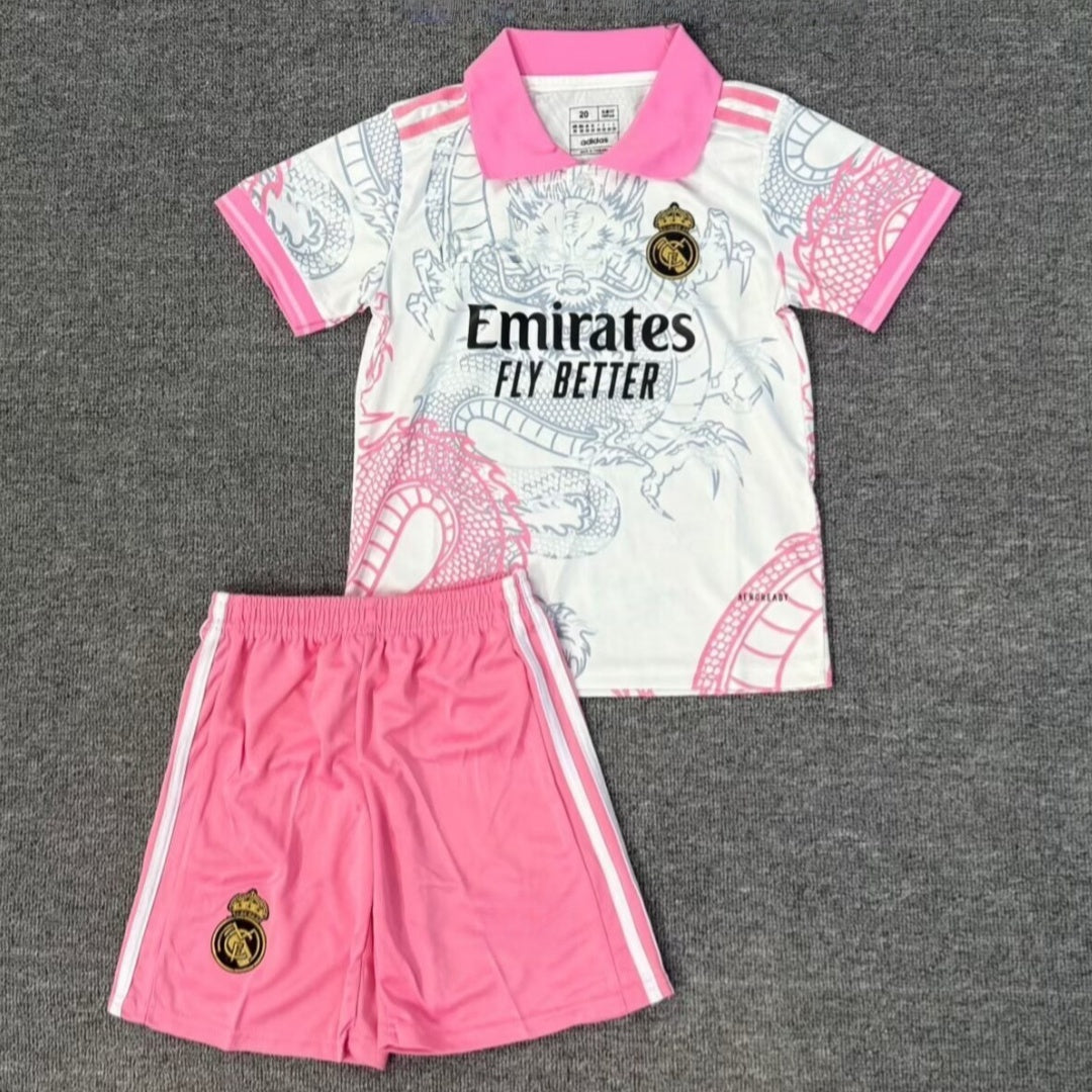25/26 Ensemble Enfant Real Madrid Spécial rose POLO — vue 1