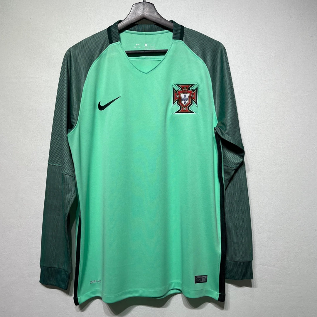 2016 Portugal Extérieur maillot Retro Manches Longues — vue 1