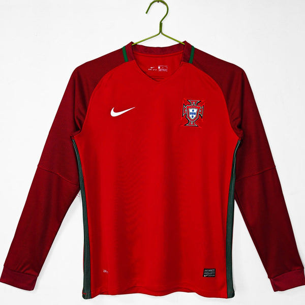 2016 Portugal Domicile maillot Retro Manches…
