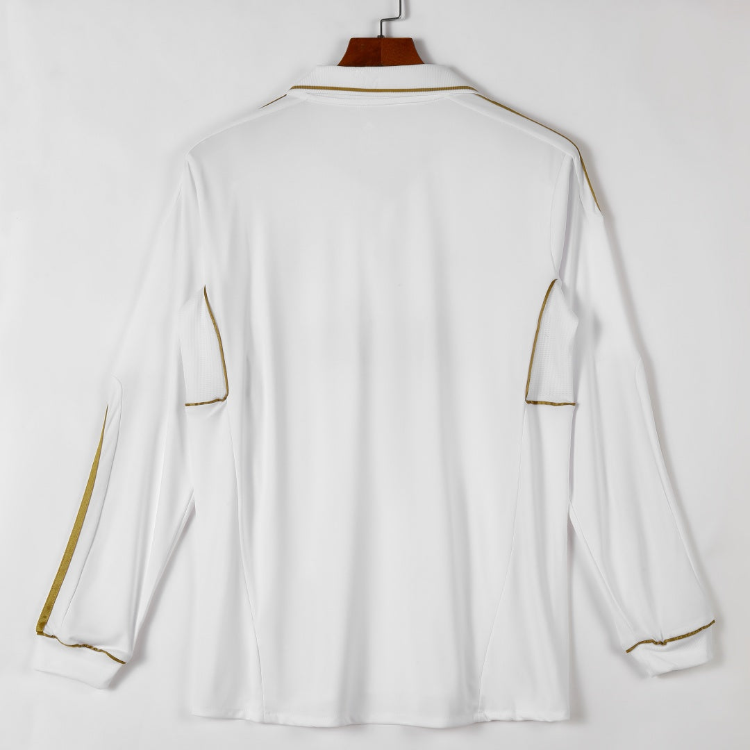 2011-2012 Maillot Retro Real Madrid Domicile Manches Longues — vue 2