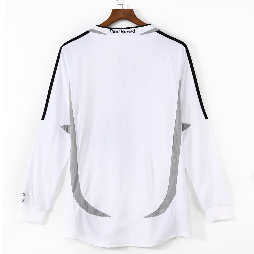 2006-2007 Real Madrid Domicile Retro Manches Longues — vue 2