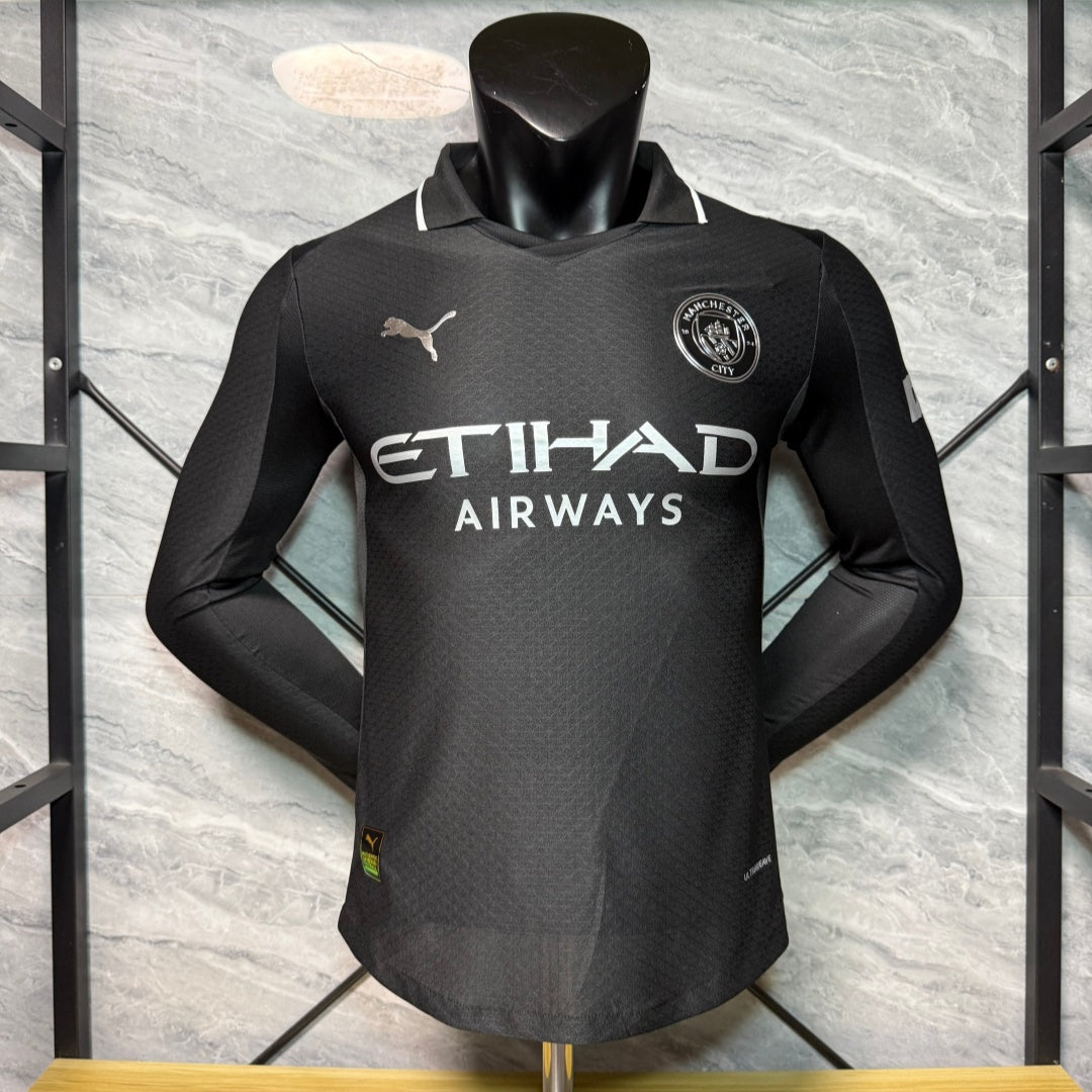 Maillot 25/26 Manchester City Extérieur player Manches Longues — vue 1