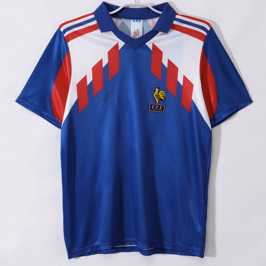 1990 Maillot Retro France Domicile — vue 1