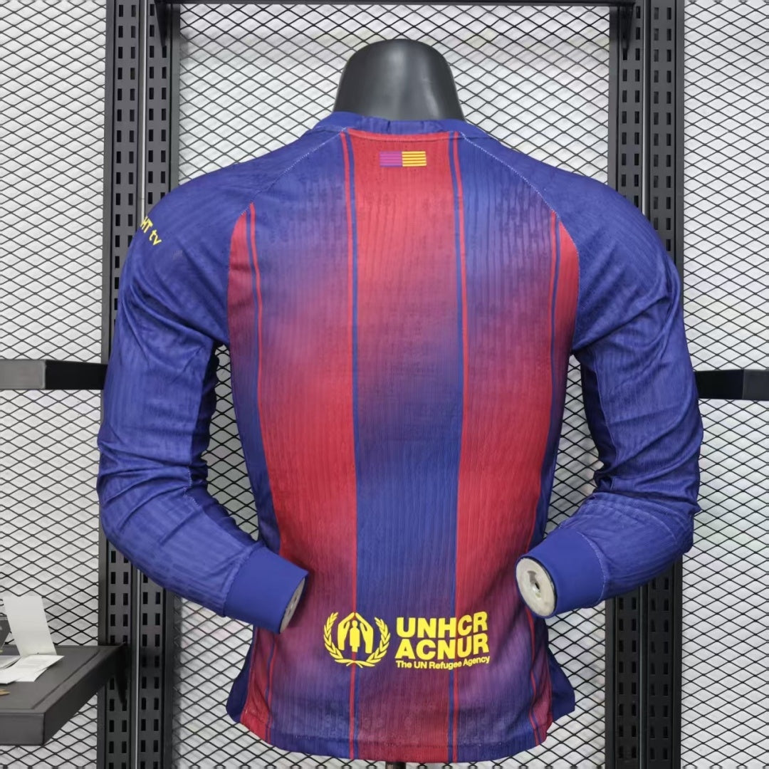 Maillot 25/26 Barcelone Domicile player Manches Longues — vue 2