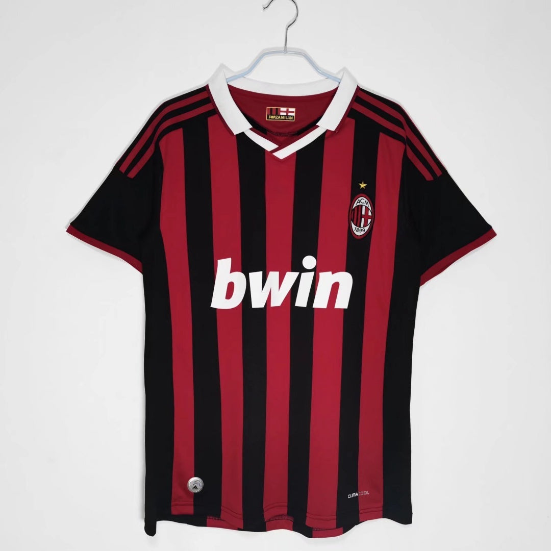 2009- 2010 Maillot AC Milan Domicile Rétro — vue 1
