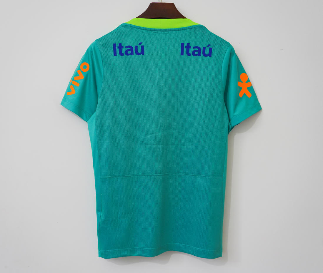 2004 Maillot Brésil training green Rétro — vue 2
