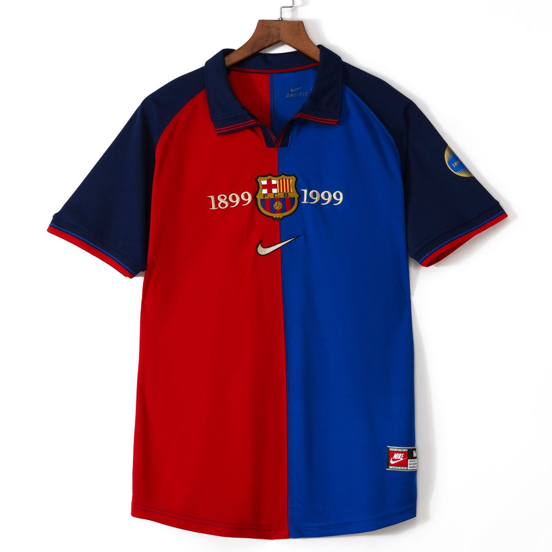 1999-2000 Maillot Barcelone Domicile Rétro — vue 1