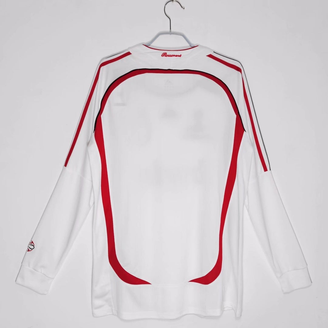 2006 2007 Maillot AC Milan Extérieur Rétro Manches Longues — vue 2