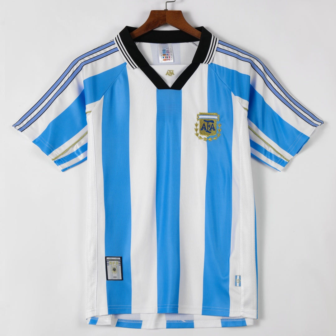 1998-1999 Maillot Argentine Domicile Retro — vue 1