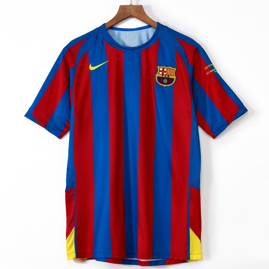 2005-2006 Maillot Barcelone Domicile Rétro — vue 1