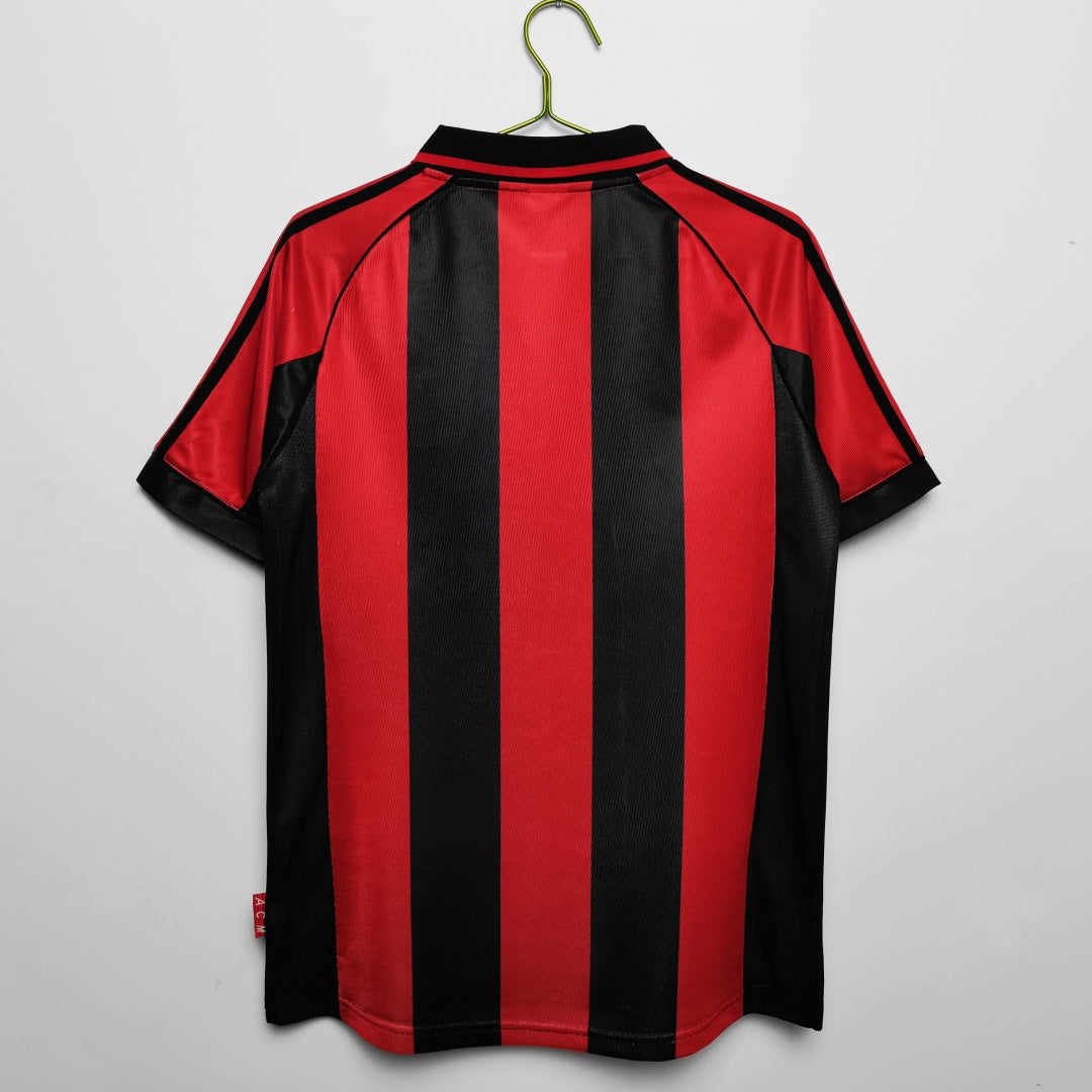 1998- 1999 Maillot AC Milan Domicile Rétro — vue 2