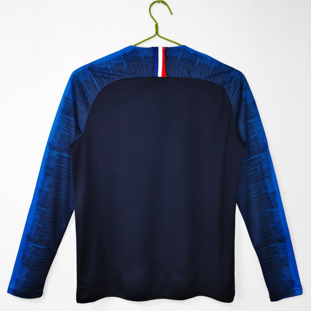2018 Maillot Retro France Domicile Manches Longues — vue 2