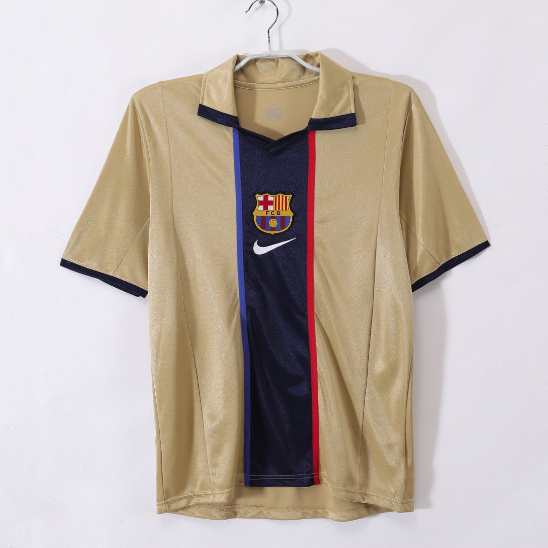 2001-2002 Maillot Barcelone Extérieur Rétro — vue 1