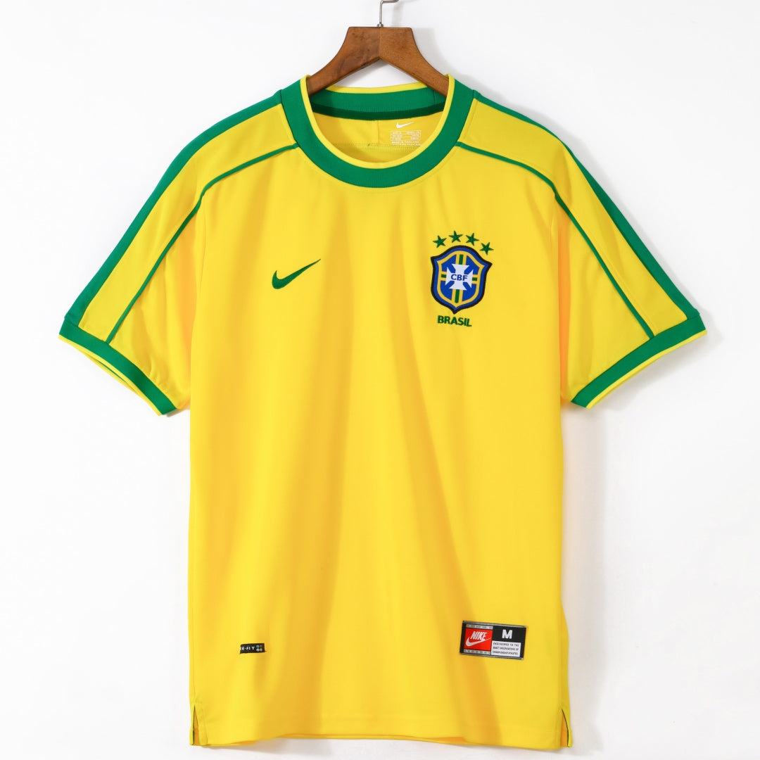 1998 Maillot Brésil Domicile Rétro — vue 1