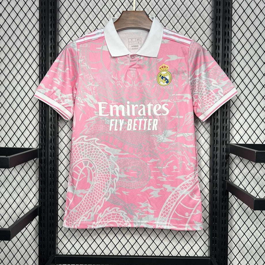 Maillot 25/26 Real Madrid Spécial style Polo rose — vue 1