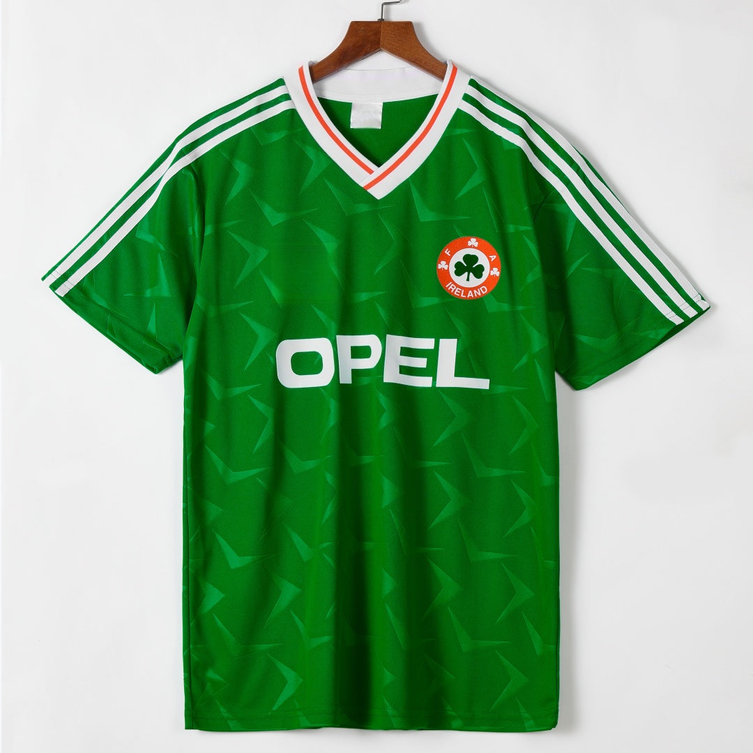 1990-1992 Maillot Ireland Domicile Retro — vue 1