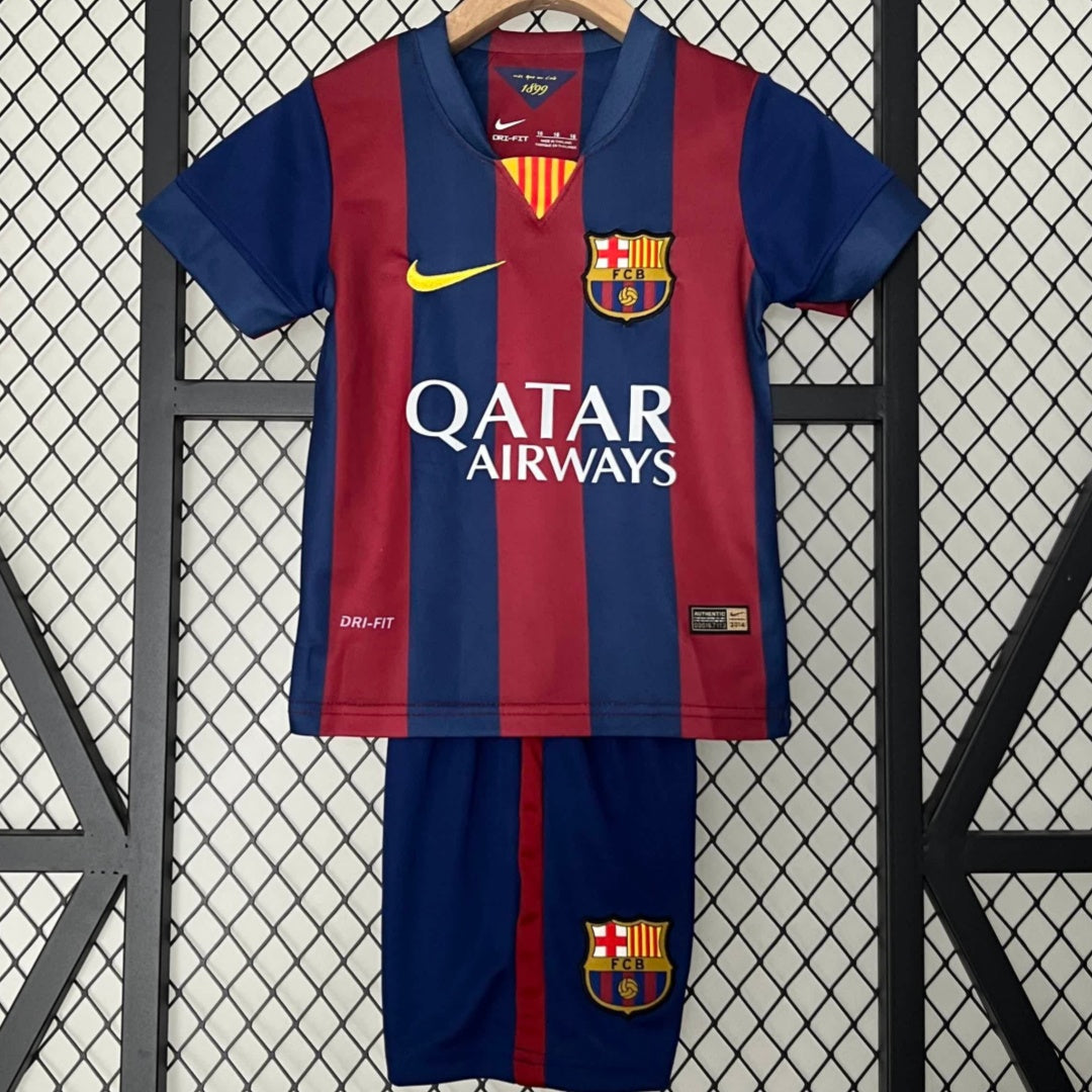 2014-2015 Ensemble Enfant Barcelone Domicile Rétro — vue 1