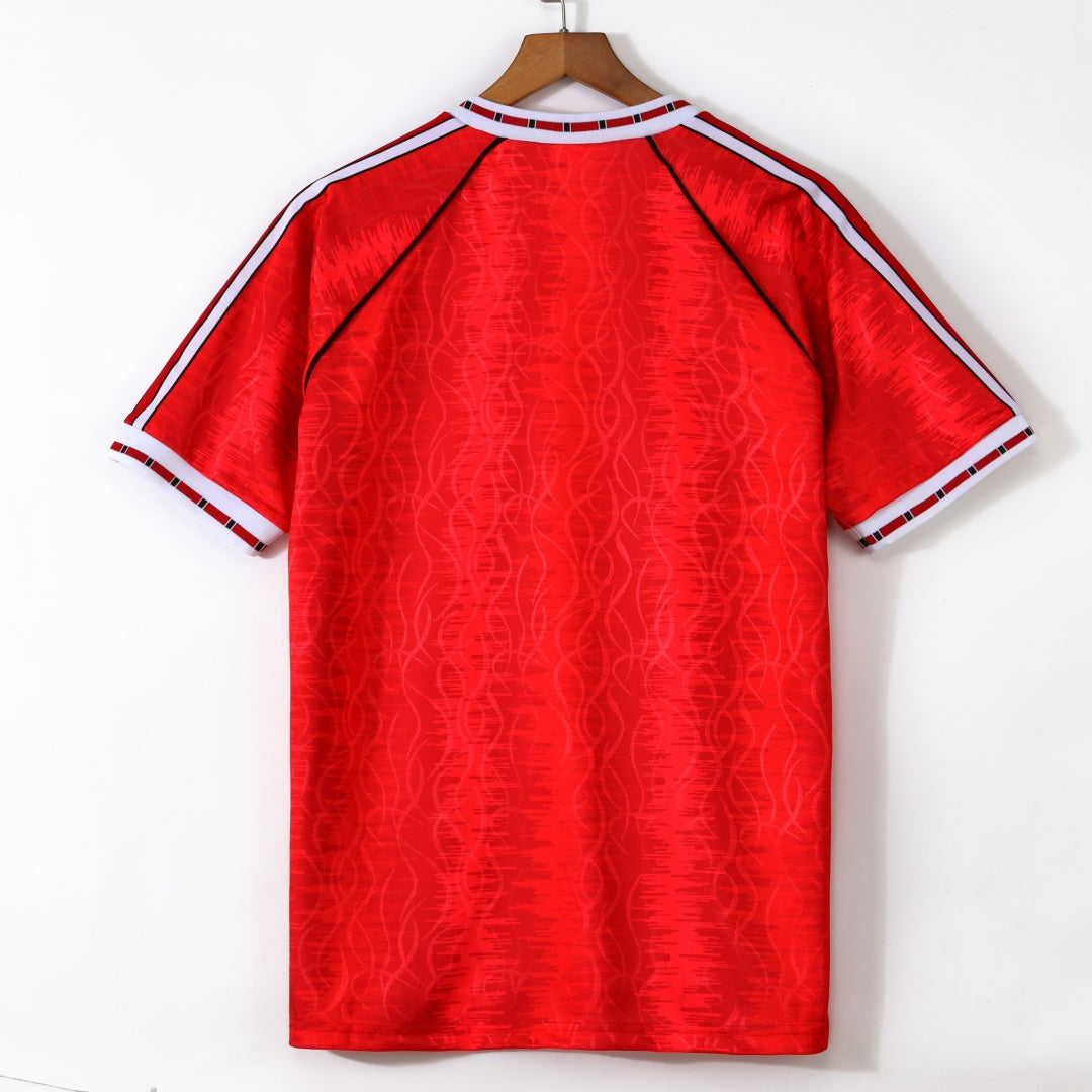 1991-1992 Maillot Manchester Domicile Retro — vue 2