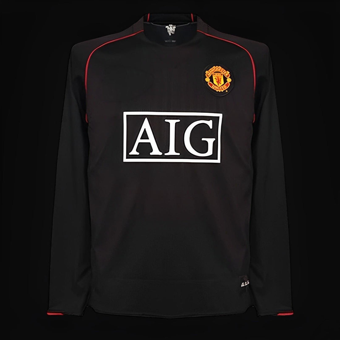 Manchester United maillot extérieur Rétro Manches Longues 2007 2008 — vue 2