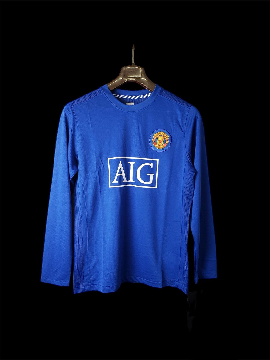 Manchester United maillot third Rétro Manches Longues 2007 2008 — vue 2