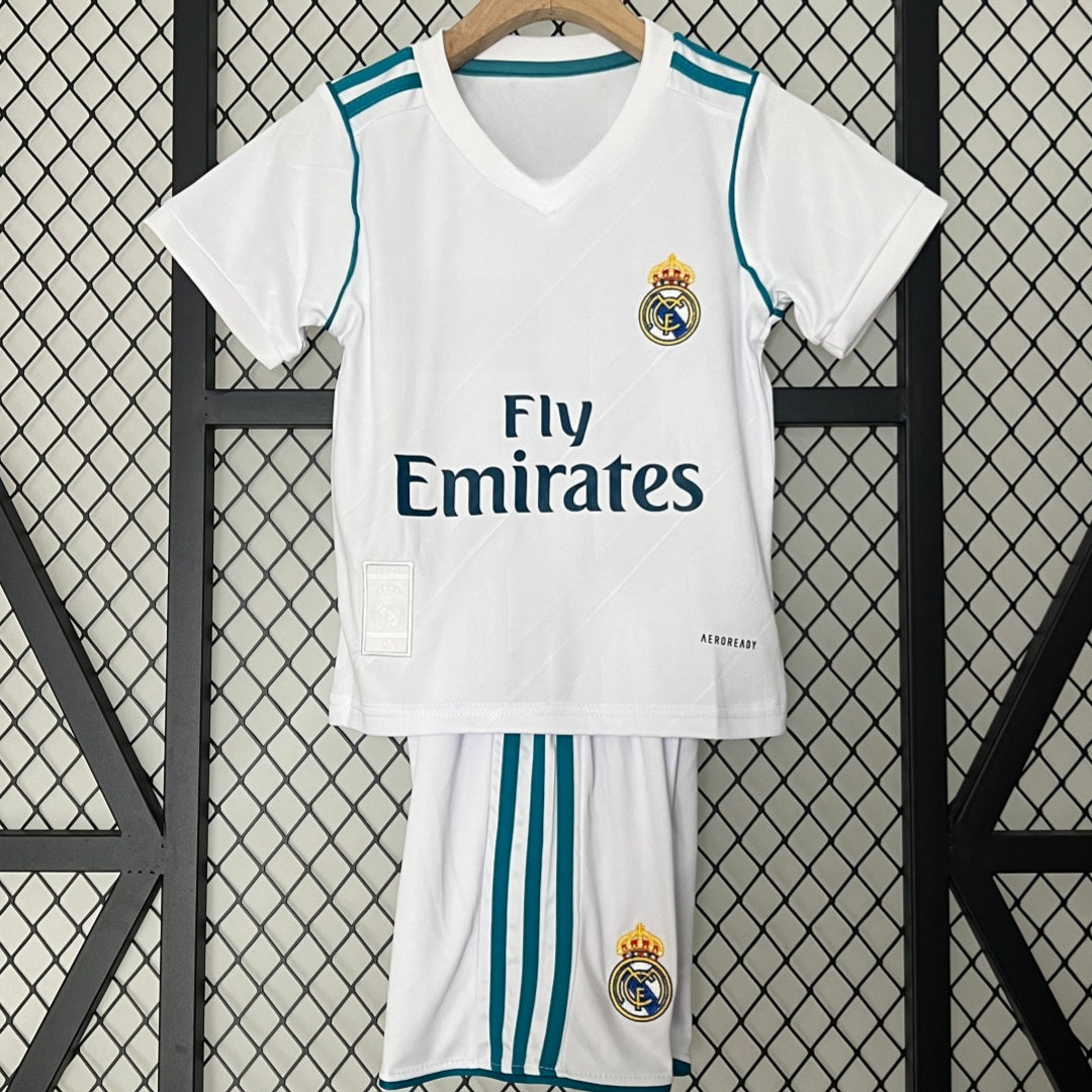 2017-2018 Ensemble Enfant Real Madrid Domicile Rétro — vue 1