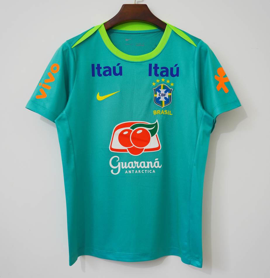 2004 Maillot Brésil training green Rétro — vue 1
