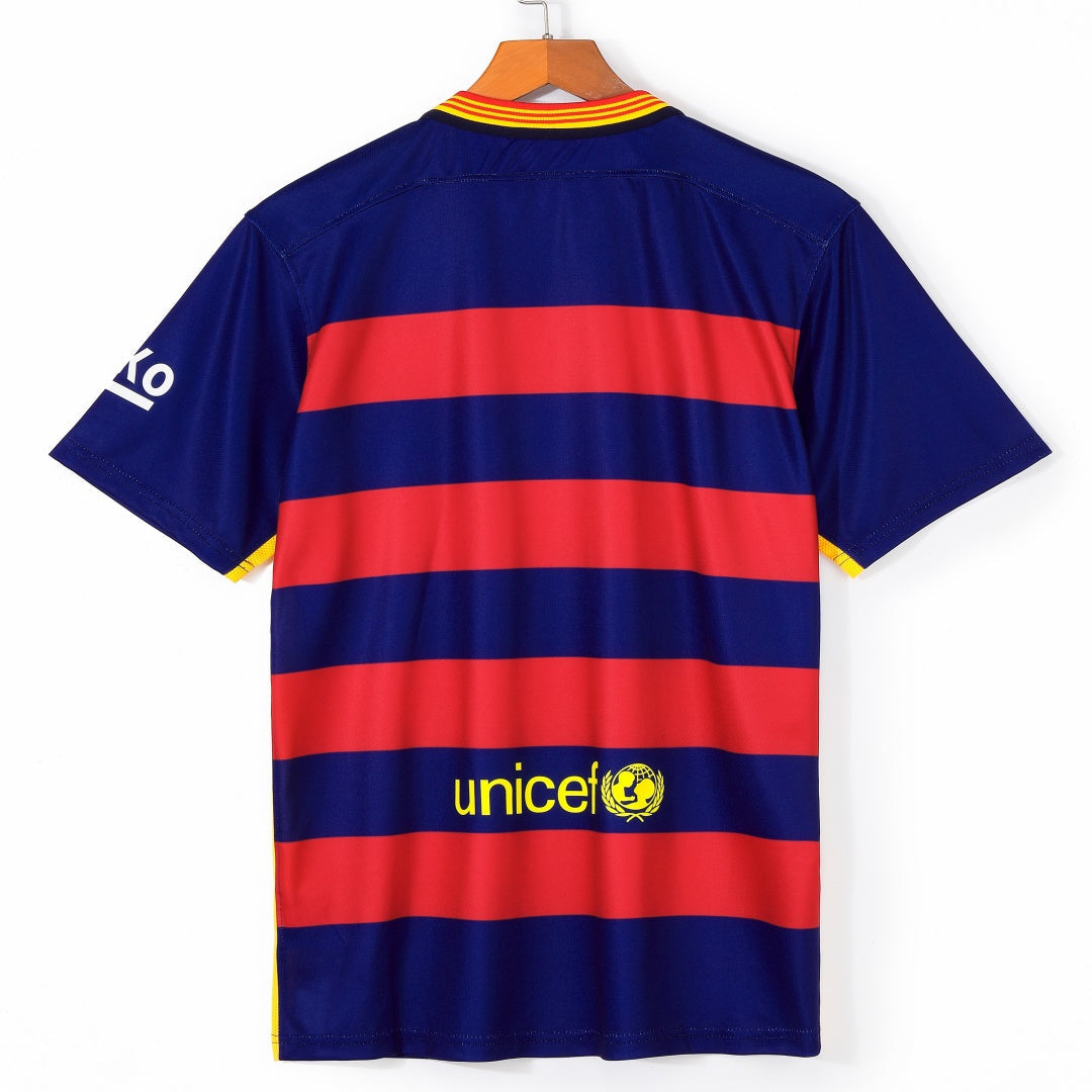 2015-2016 Maillot Barcelone Domicile Rétro — vue 2