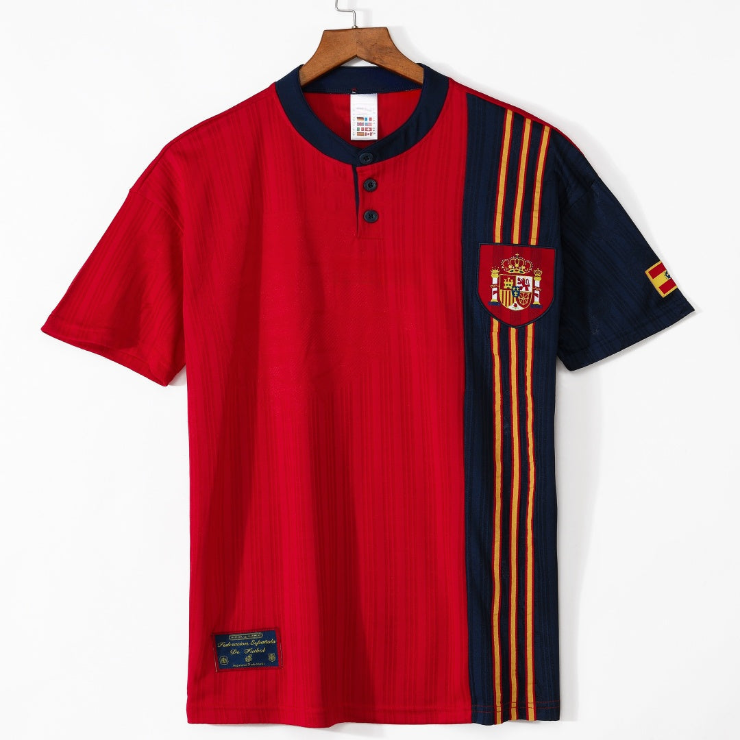 1996 Maillot Espagne Domicile Retro — vue 1