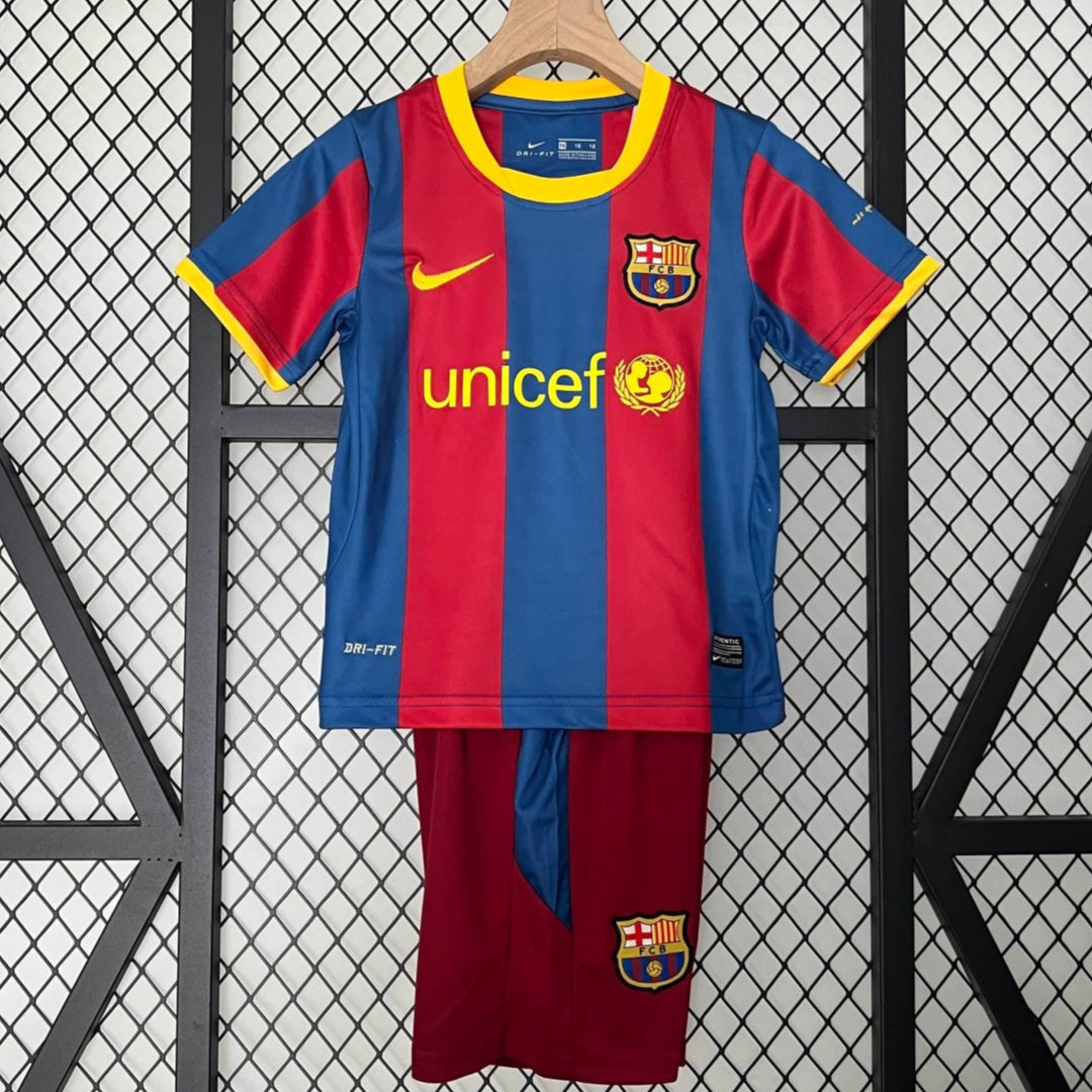 2010-2011 Ensemble Enfant Barcelone Domicile Rétro — vue 1