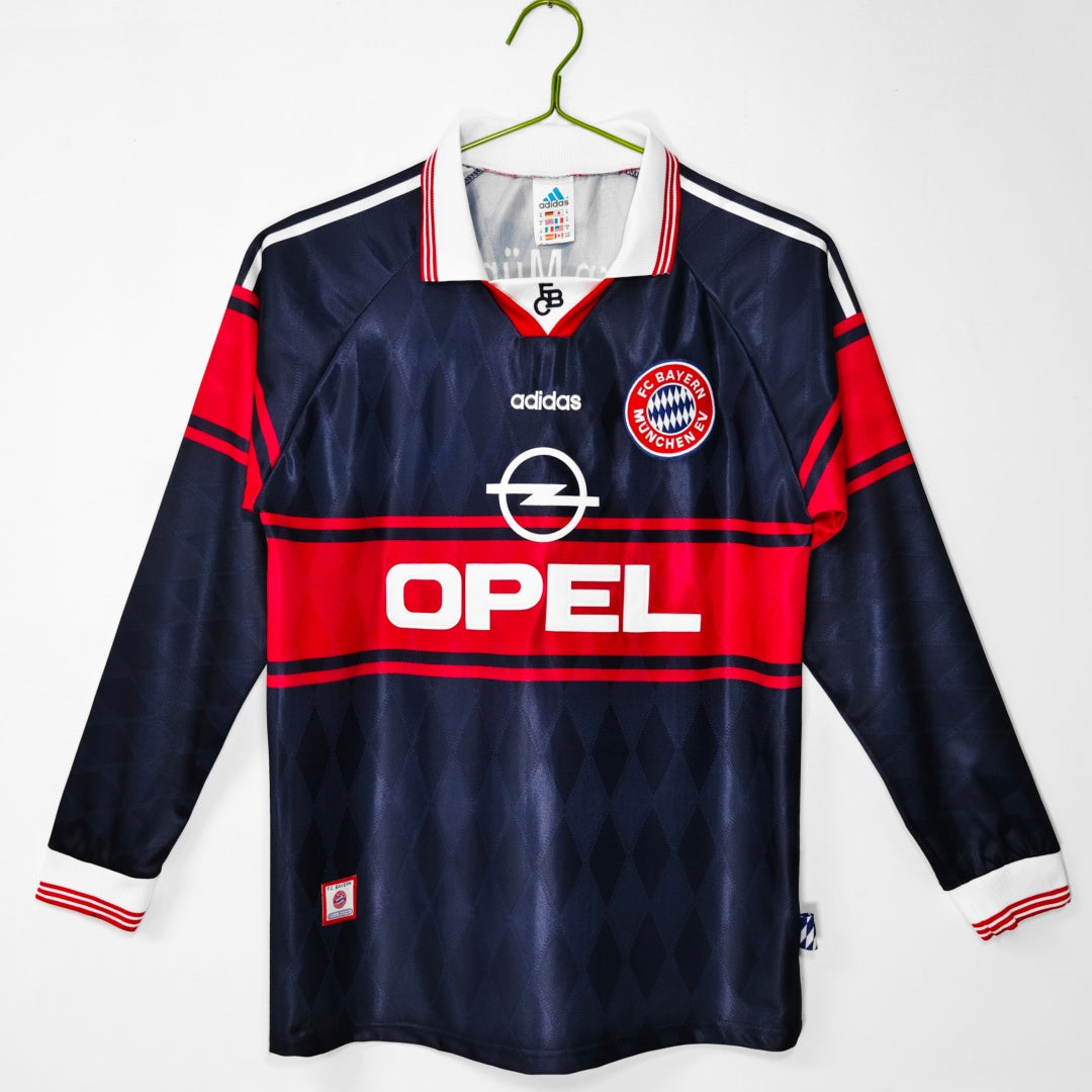 1997-1999 Maillot Retro Bayern Munich Domicile Manches Longues — vue 1
