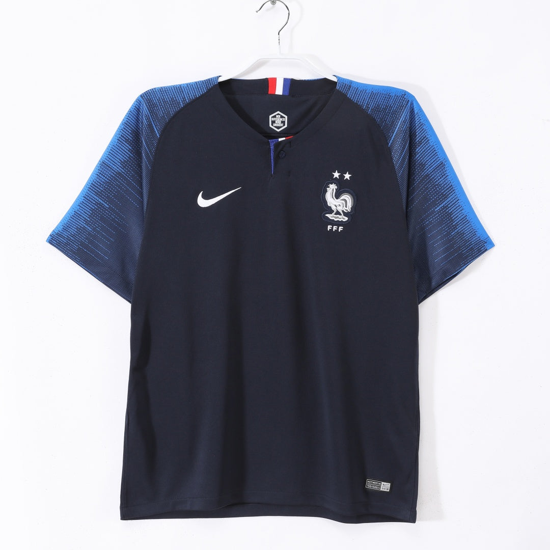 2018 Maillot Retro France Domicile — vue 1