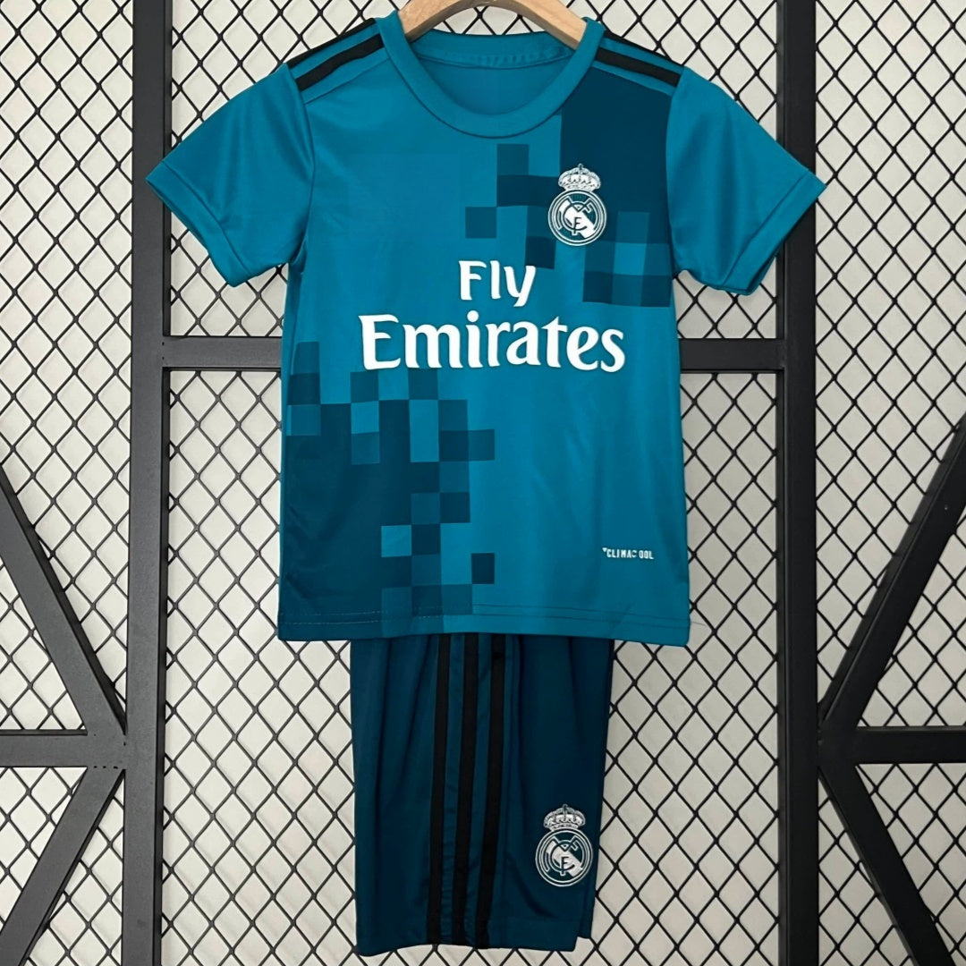2017-20018 Ensemble Enfant Real Madrid Third Rétro — vue 1