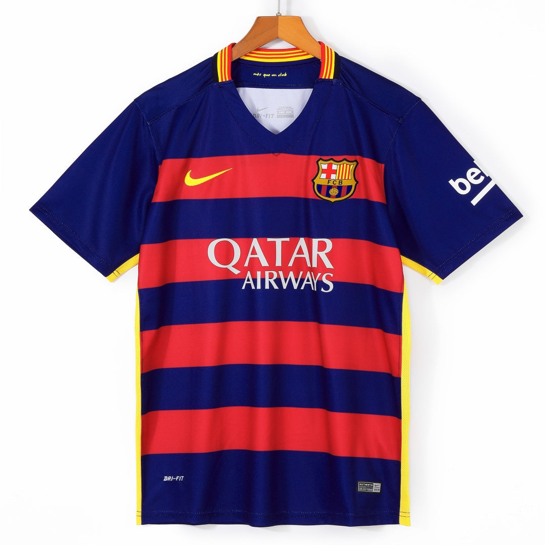 2015-2016 Maillot Barcelone Domicile Rétro — vue 1