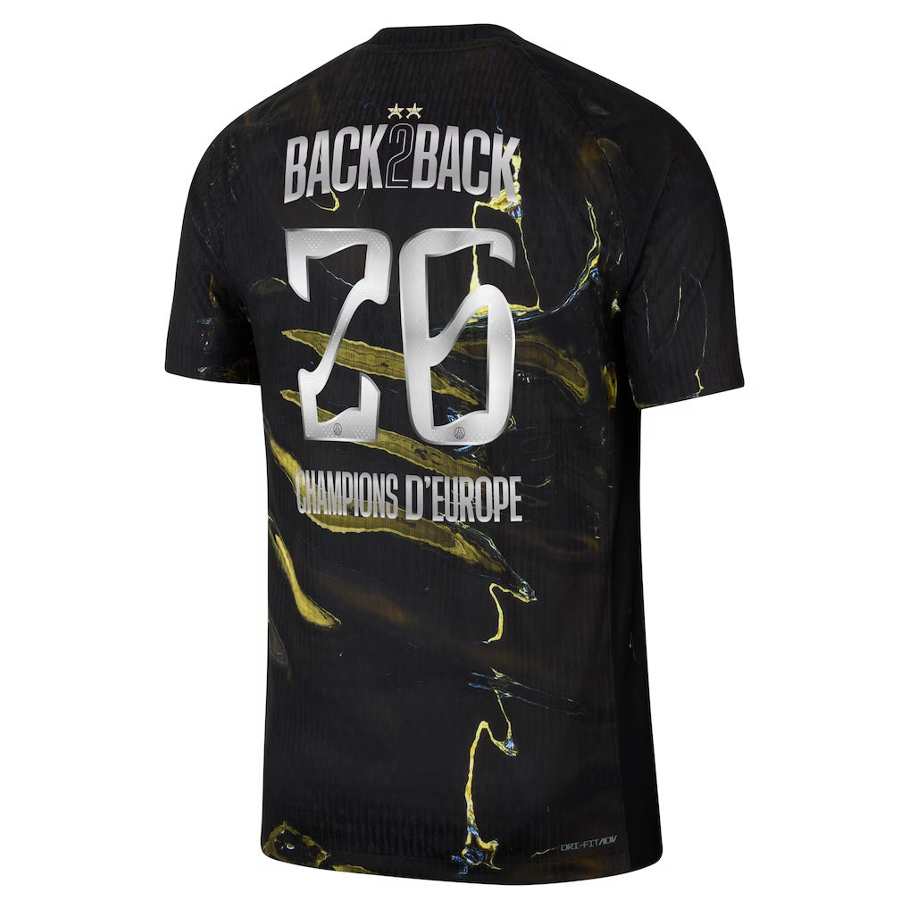 Maillot 25/26 PSG Night Edition Stadium Champions -fan Version (⭐⭐) back2back -26 — vue 1
