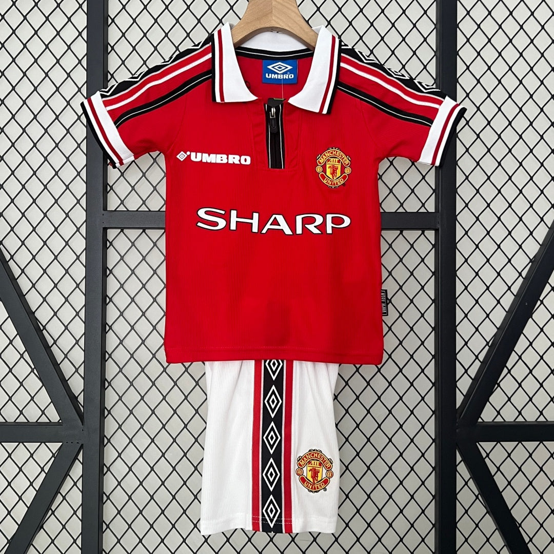 1998-1999 Ensemble Enfant Manchester United Rétro — vue 1