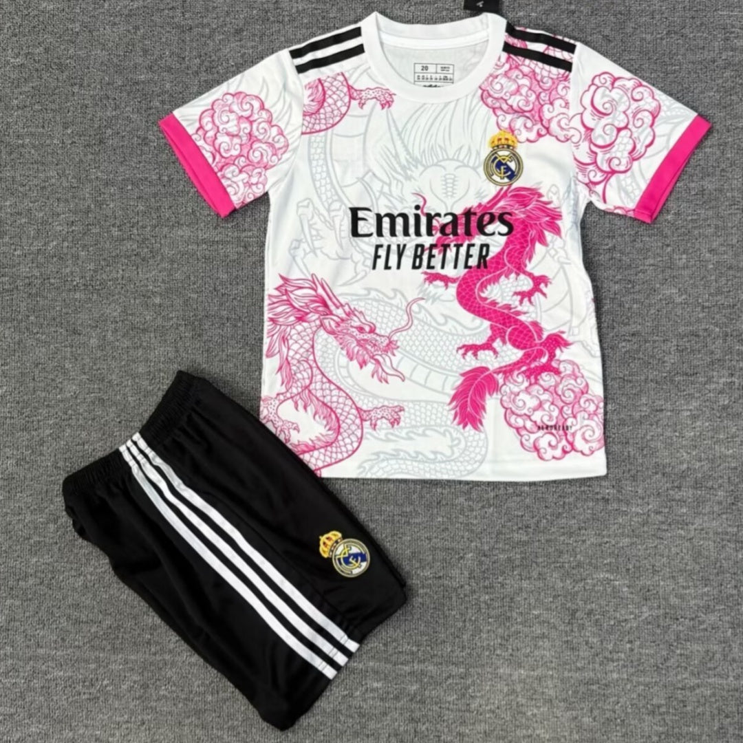 25/26 Ensemble Enfant Real Madrid Spécial rose dragon — vue 1