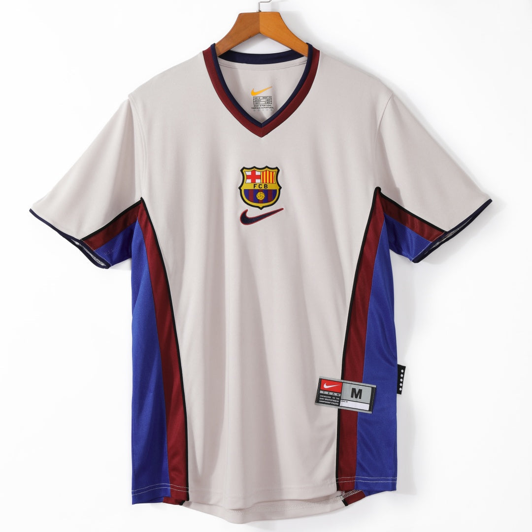 1998-1999 Maillot Barcelone Extérieur Rétro — vue 1